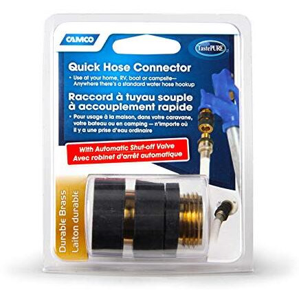 Camco 20135 Brass Quick Hose Connect