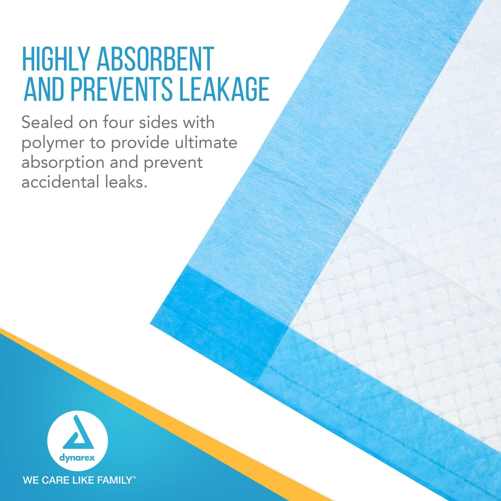 Dynarex 1341 Disposable Underpad, Medical-Grade Incontinence Bed Pad To Protect Sheet, Mattresses, And Furniture, 17 "" X 24 "", 22G, 100 Count (Pack Of 1)