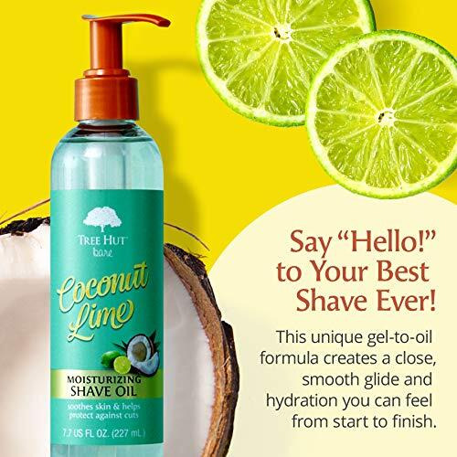 Tree Hut Bare Moisturizing Shave Oil, Basic, Coconut-Lime, 7.7 Fl Oz