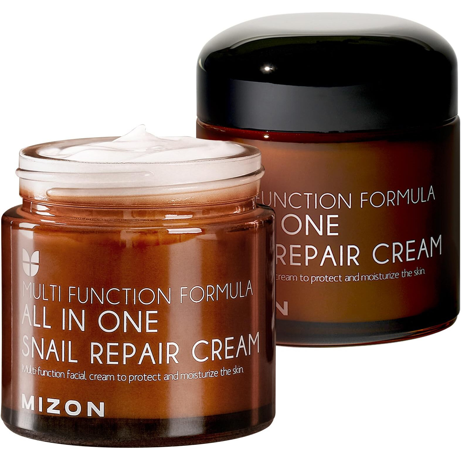 Mizon All In One Snail Repair Cream, Face Moisturizer With Snail Mucin Extract, Recovery Cream, Korean Skincare, Wrinkle & Blemish Care (253 Fl Oz Pack Of 1)