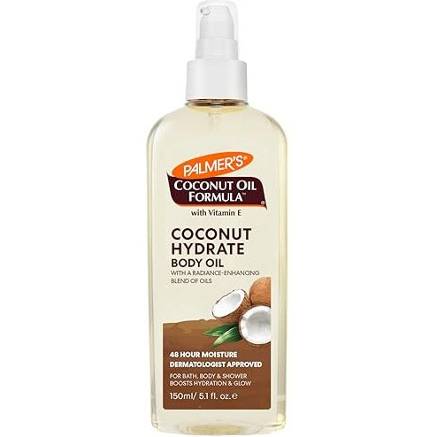 Palmers Coconut Oil Formula Body Oil, Body Moisturizer With Green Coffee Extract, Bath Oil For Dry Skin, 51 Ounces