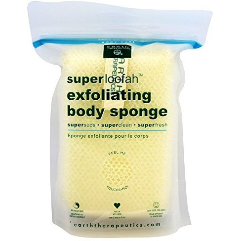 Earth Therapeutics Loofah, Super, Exfoliating, Body Sponge