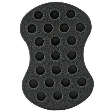 Nudred Hair Sponge For Black Menwomen, Hair Twisting Spongetwist And Curl Sponge Brush, Barber Curling Care Tool Brushes For Afro Curly Styling Dreads, Curls, & Coils, Large Holes (Red)