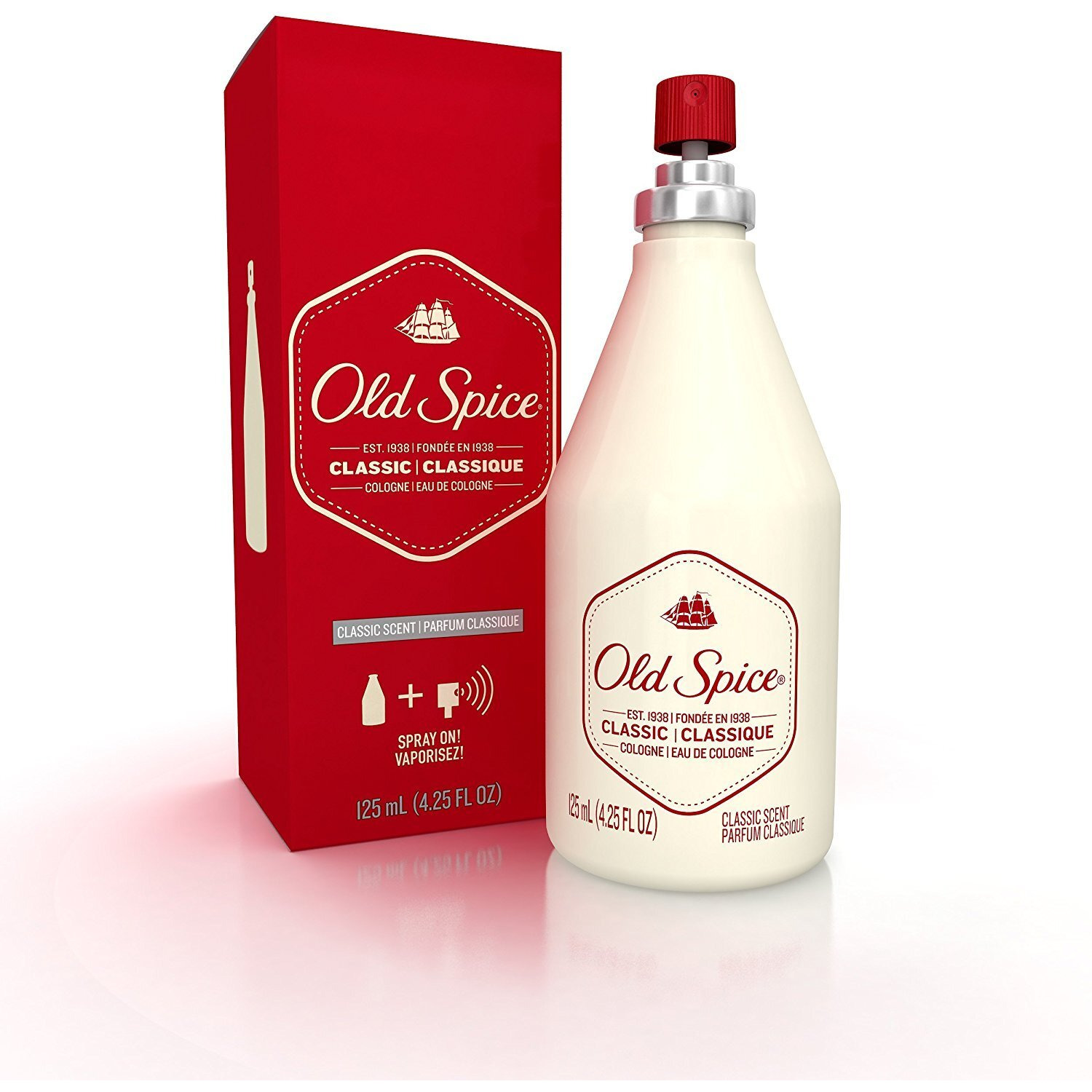 Old Spice Classic Cologne Spray 4.25 Oz