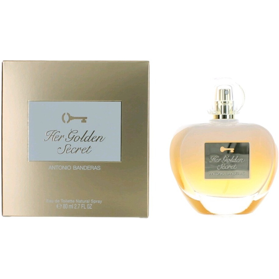 Her Golden Secret By Antonio Banderas, 2.7 Oz Eau De Toilette Spray For Women