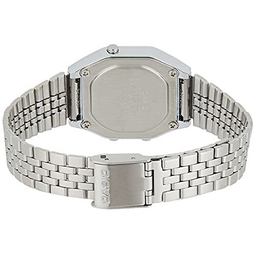 Casio Ladies Mid-Size Silver Tone Digital Retro Watch La-680Wa-7Df