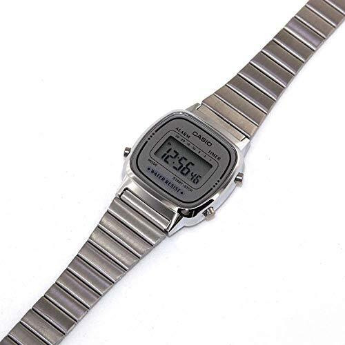 Casio Women's La670Wa-7 Silver Tone Digital Retro Watch