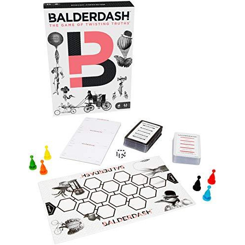 Mattel Games Balderdash Board Game For Adults & Teens With Guessing & Bluffing, The Game Of Twisting Truths For 2-6 Players