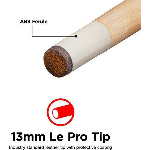 Viper Commercial/House 57"" 1-Piece Canadian Maple Billiard/Pool Cue, 20 Ounce