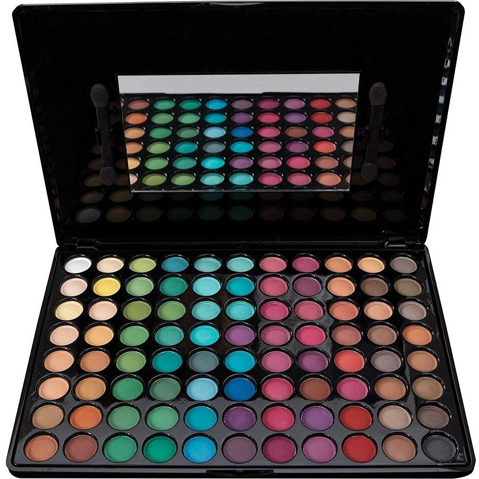 Bebeautiful Professional Makeup Eyeshadow Palette With Applicators, 88-Color Palette, Matte