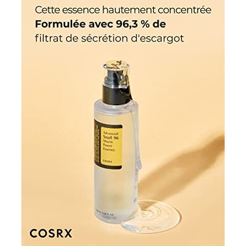 Cosrx Snail Mucin 96% Power Repairing Essence 338 Floz 100Ml, Hydrating Serum For Face With Snail Secretion Filtrate For Dull Skin & Fine Lines, Korean Skincare