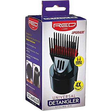Red By Kiss Universal Detangling Blow Dryer Hair Styling Pik     Compatible With All Hair Dryers