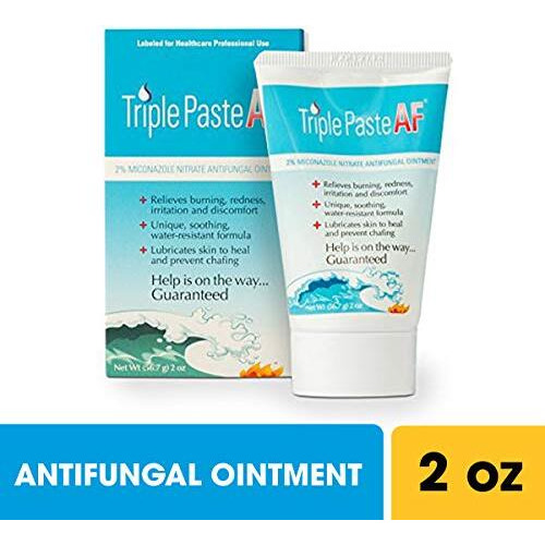 Triple Paste Af Antifungal Ointment, Antifungal Treatment For Jock Itch And Superficial Skin Infections, 2 Oz, White (Tripaf) (Packaging May Vary)