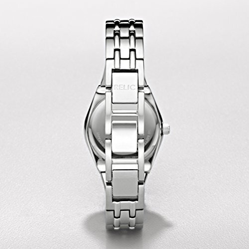Relic By Fossil Womens Analog-Quartz Dress Watch With Stainless Steel Strap, Silver, 12 (Model Zr11787)