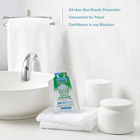 Smartmouth Mouthwash Travel Packets For 24 Hours Of Fresh Breath Guaranteed, 3 Boxes, 10 Packs Each