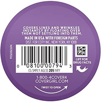 Covergirl+Olay Simply Ageless Instant Wrinkle-Defying Foundation, 205 Ivory