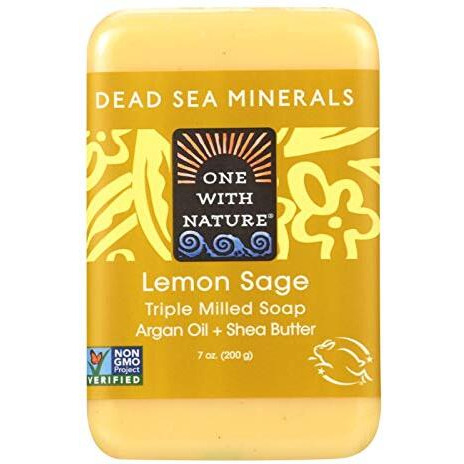 One With Nature, Dead Sea Mineral Bar Soap, Lemon Verbena, 7 Oz