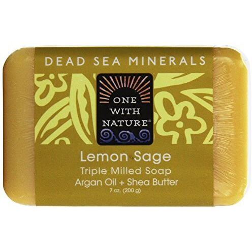 One With Nature, Dead Sea Mineral Bar Soap, Lemon Verbena, 7 Oz