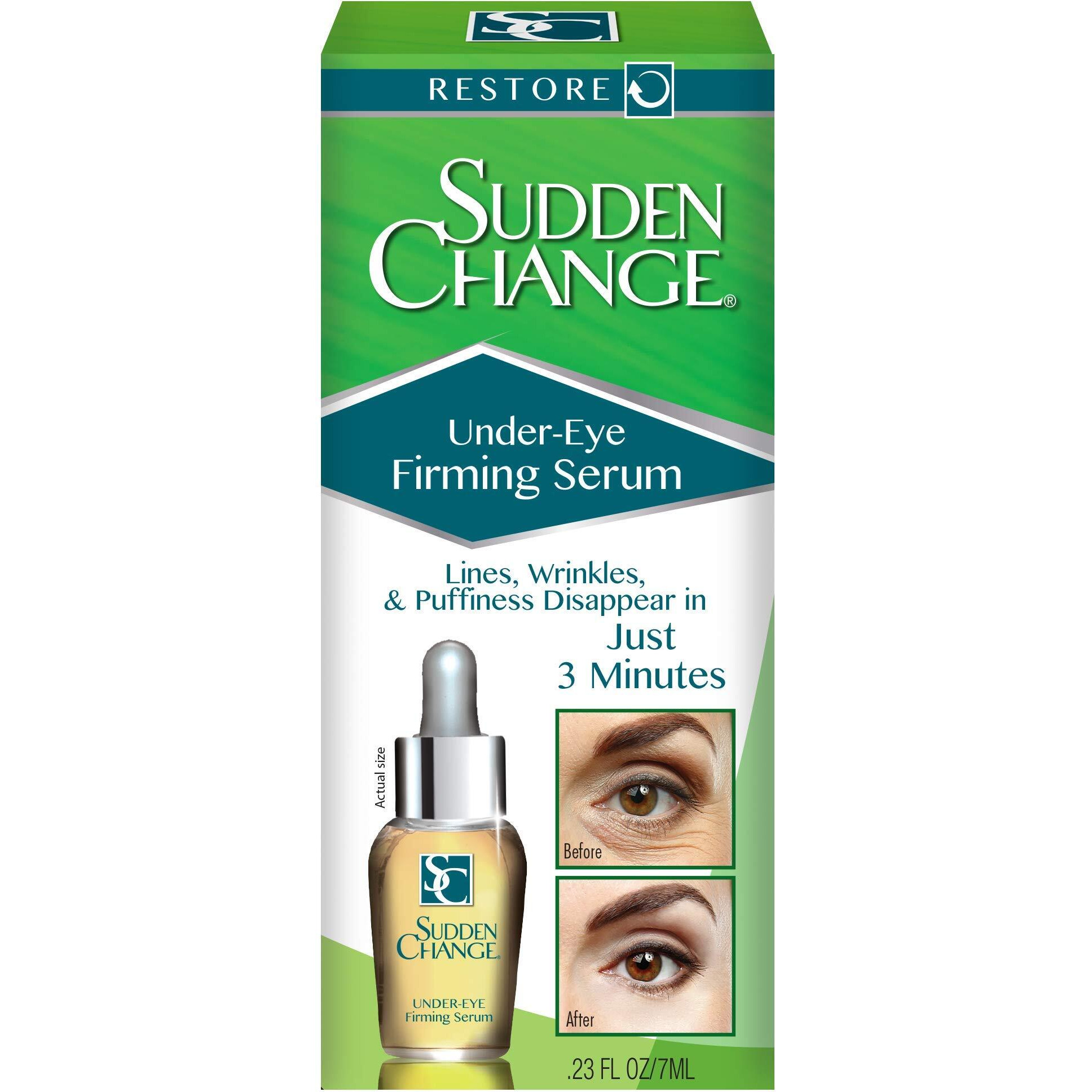 Sudden Change Instant Under-Eye Firming Serum - (Classic Formula) Under-Eye Bags Treatment For Puffiness, Lines, & Wrinkles - Wear With Or Without Makeup - 3 Minute Results (023 Oz)
