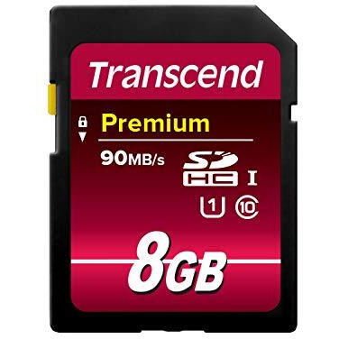 Transcend 8 Gb High Speed 10 Uhs Flash Memory Card (Ts8Gsdu1)