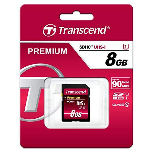 Transcend 8 Gb High Speed 10 Uhs Flash Memory Card (Ts8Gsdu1)