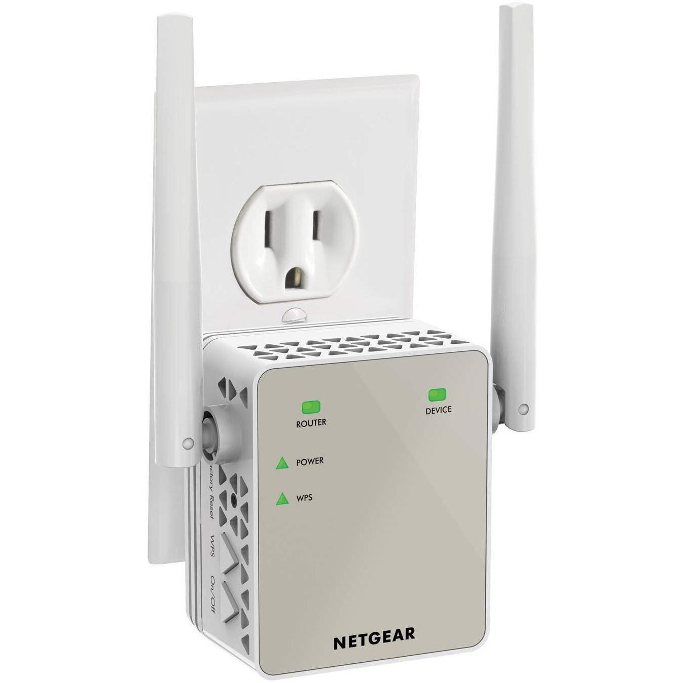 Netgear Wi-Fi Range Extender Ex6120 - Coverage Up To 1500 Sq Ft And 25 Devices With Ac1200 Dual Band Wireless Signal Booster & Repeater (Up To 1200Mbps Speed), And Compact Wall Plug Design, White