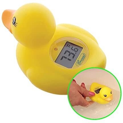 Dreambaby Room And Bath Baby Thermometer Safety Toy- Model L321 - Reliable Temperature Readings - Yellow Duck