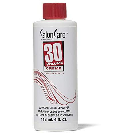 Salon Care 30 Volume Creme Developer, Extra Lift Formula, Easy To Handle Cream Consistency, 4 Ounce