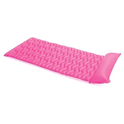 Intex Tote-N-Float Wave Inflatable Air Mat, 90-Inch X 34-Inch, 1-Piece (Color May Vary)