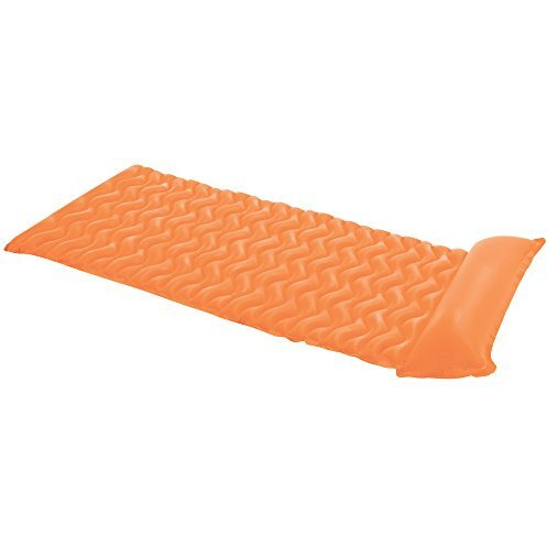 Intex Tote-N-Float Wave Inflatable Air Mat, 90-Inch X 34-Inch, 1-Piece (Color May Vary)