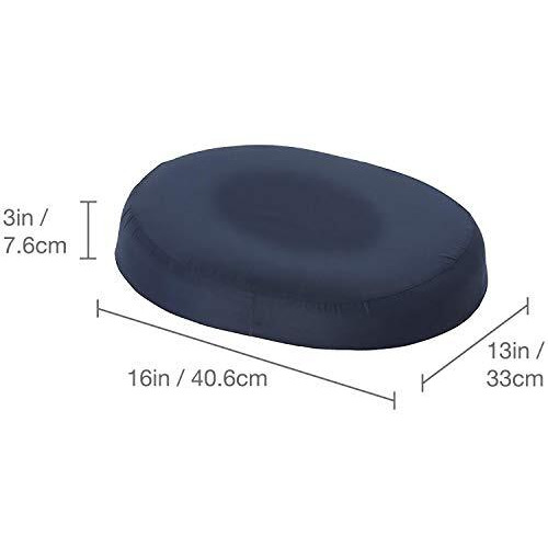 Dmi Seat Cushion Donut Pillow And Chair Pillow For Tailbone Pain Relief, Hemorrhoids, Prostate, Pregnancy, Post Natal, Pressure Relief And Surgery, 16 X 13 X 3, Navy