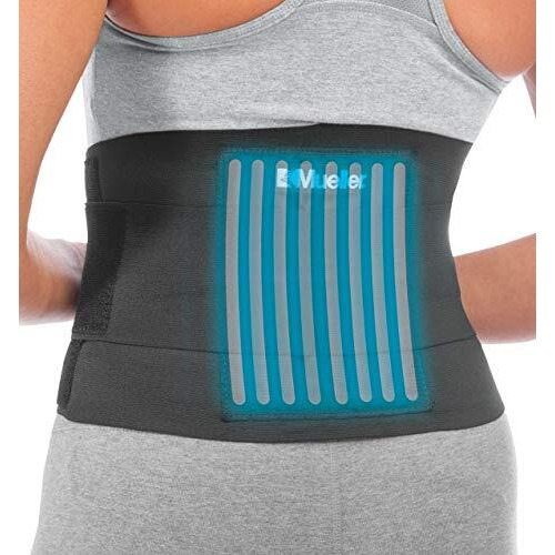 Mueller Sports Medicine Adjustable Back Brace, Back Support, For Men And Women, Black, One Size