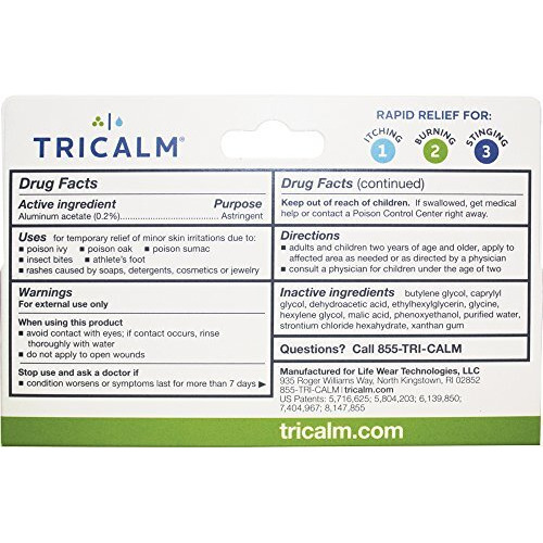 Tricalm Soothing Steroid-Free Anti-Itch Hydrogel For Bug Bites, Eczema, And More, Contains No Hydrocortisone, 2 Fl Oz