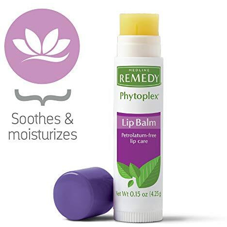 Medline Remedy Phytoplex Lip Balm, Moisturizing, Soothes And Protects, All Natural , 3 Pack