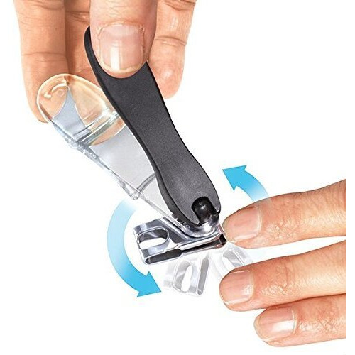 Ez Grip 360 Degree Rotary Stainless Steel Sharp Blade Fingernail Toenail Clipper, Trimmer And Cutter