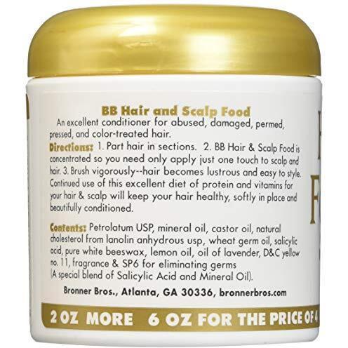 Bronner Brothers Bb Food And Scalp Nourishment For Relaxed & Pressed Hair, 6 Ounce