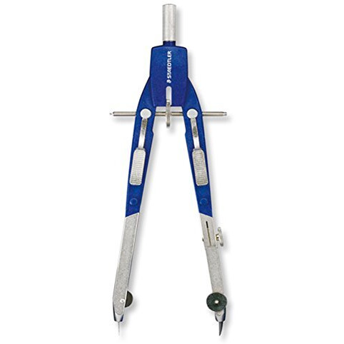 Staedtler Comfort 4 Pc Metal 6"" Quick Setting Compass Set, 552 02
