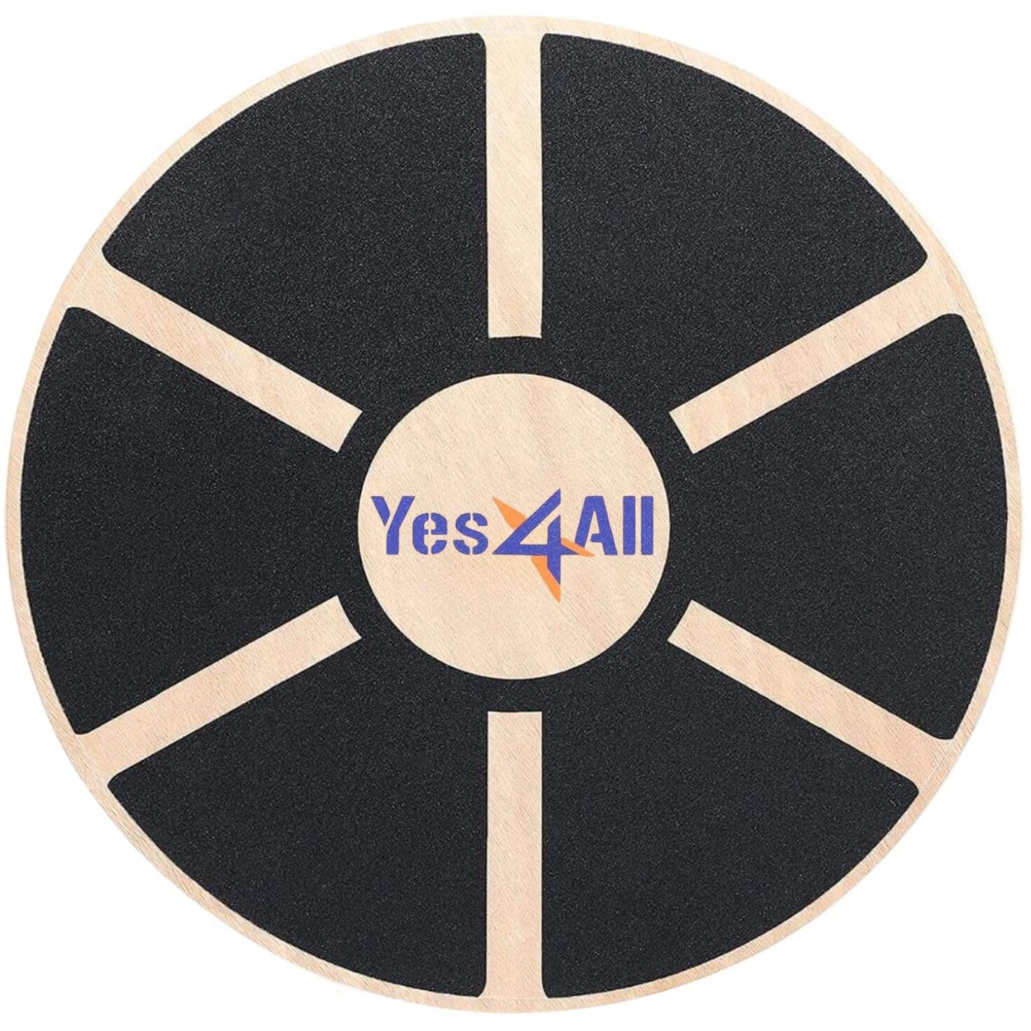 Yes4All Versatile Wooden Wobble Balance Trainer Board With 360 Degree Rotation, Balance Board For Standing Desk, Core Training, Exercise Balance Stability Trainer 15.75 Inch