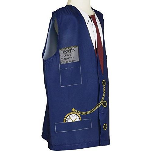Aeromax Boys Train Conductor Childrens Costumes, Navy Blue, One Size Fits Most Ages 3-6 Us