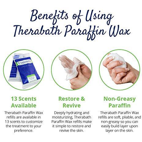 Therabath Refill Paraffin Wax, Provides Therapeutic Relief Of Pain Due To Arthritis, Joint Inflammation, Muscle Stiffness Or Injury, Scent Free, 6 1-Lb Bags