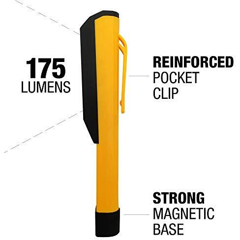 Cat Ct1000 Pocket Cob Led Flood Beam Pocket Work Light, Black/Yellow