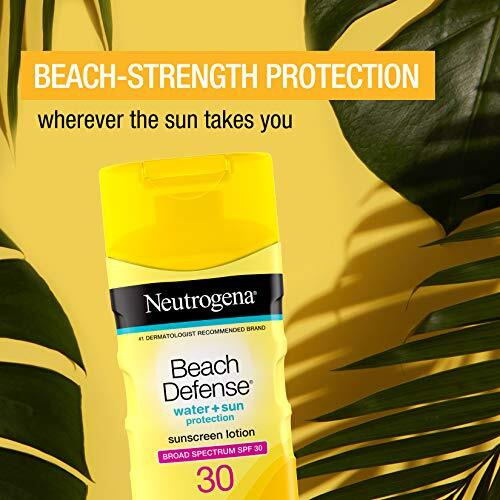 Neutrogena Beach Defense Water-Resistant Body Sunscreen Lotion With Broad Spectrum Spf 30, Oil-Free, Paba-Free, Oxybenzone-Free & Fast-Absorbing Sun Protection Against Uva/Uvb Rays, 6.7 Fl. Oz