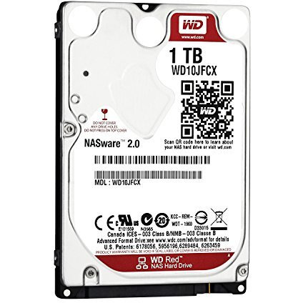 Western Digital 1Tb Wd Red Plus Nas Internal Hard Drive - 5400 Rpm Class, Sata 6 Gb/S, Cmr, 16 Mb Cache, 2.5"" - Wd10Jfcx