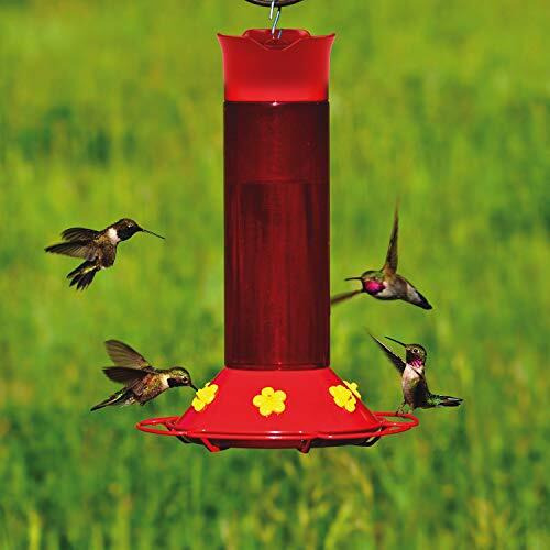 Perky-Pet 409 Hummer   S Favorite Red Plastic Hummingbird Feeder - 30 Oz