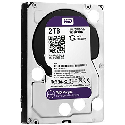 Wd Purple 2Tb Surveillance Hard Disk Drive - 5400 Rpm Class Sata 6 Gb/S 64Mb Cache 3.5 Inch - Wd20Purx [Old Version]
