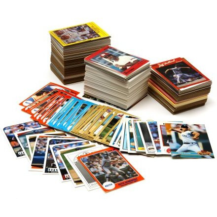 Baseball Card Collector Box With Over 500 Cards