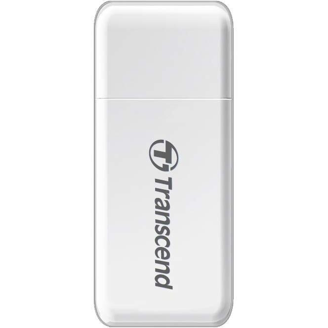 Transcend Usb 3.1 Gen1 Sdhc / Sdxc / Microsdhc / Sdxc Card Reader, Ts-Rdf5W (White)