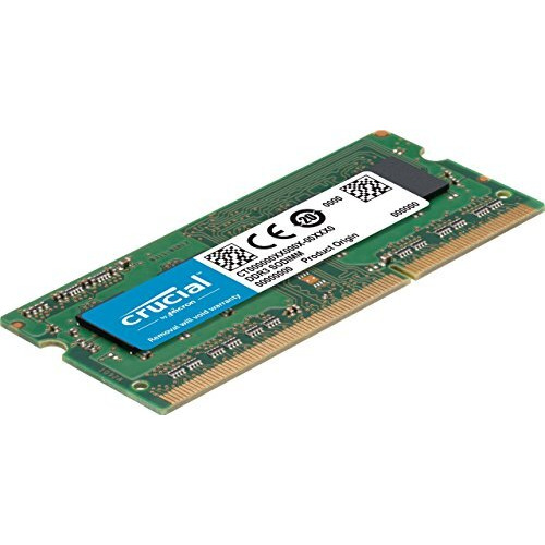 Crucial Technology 8Gb Kit (4Gbx2), 204-Pin Sodimm, Ddr3 Pc3-10600,