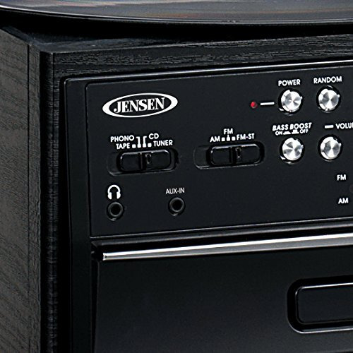 Jensen Jta-475B 3-Speed Stereo Turntable With Cd System, Cassette, And Am/Fm Stereo Radio