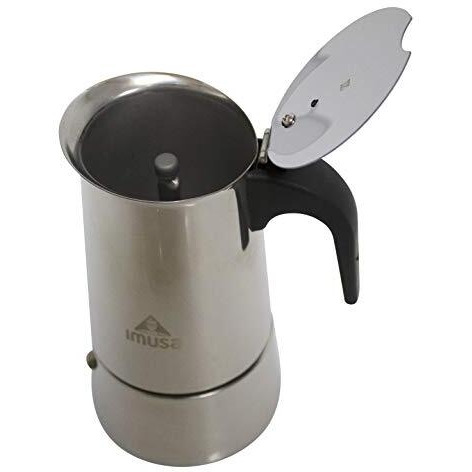 Imusa Usa B120-22062M Stainless Steel Stovetop Espresso Coffeemaker 6-Cup, Silver